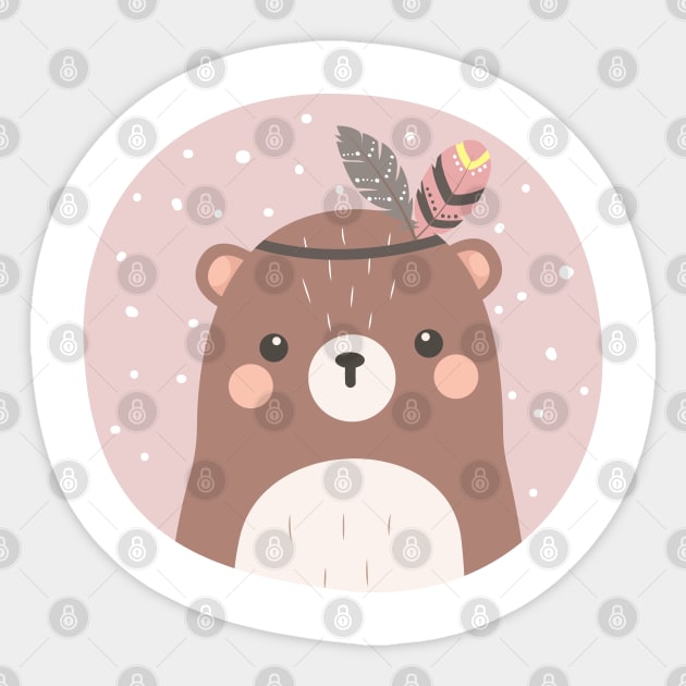 bear Sticker by O2Graphic